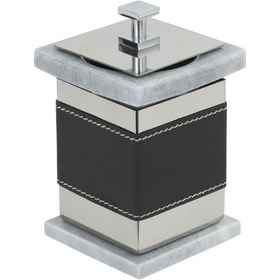 Resim Setüstü Lucca Pamukluk 4240 - PVD Chrome Doğal Taş Gri Metal Suni Deri 