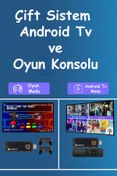 Resim TECHNOMEN 5g 8k Ultra Hd 64 GB Tv Box + Game Box Android Tv + Oyun Konsolu 2in1 Youtube Netflix 10000 Oyunlu. 