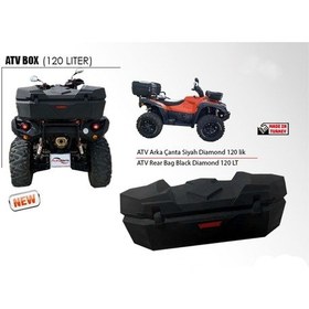Resim Atv Arka Bagaj Çanta Abs Materyal Özel Yaslanma Bölmeli Dayanıklı Atv Tur Çantası 120lt Kilitli Pe Çok Renkli 