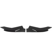 Resim Arka Spoiler Tampon Dudak Difüzör Ayırıcı Kanat Koruyucu Yan Etek Parlak Siyah Abs Evrensel Otomobil Gövde Kiti 