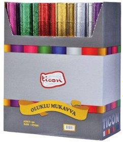 Resim TİCON 10460 OLUKLU MUKAVVA 50X70 METALİK YEŞİL 