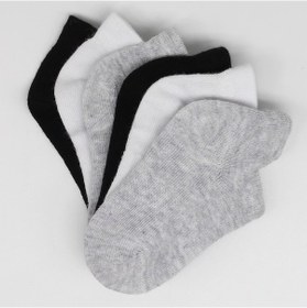 Resim Bistyle 6'lı Sneakers Kaymaz Taban Bebek Çorabı 6112 Gri 