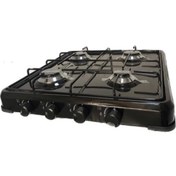Resim Hella Set Üstü 4 Gözlü Ocak Tüplü Siyah Çakmaksız Ocak 