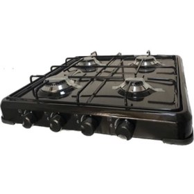 Resim Hella Set Üstü 4 Gözlü Ocak Tüplü Siyah Çakmaksız Ocak 