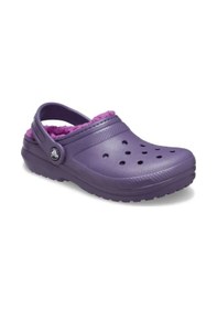 Resim Crocs Classic Lined Clog Kids Çocuk Siyah Terlik 207010-5cı Mor 