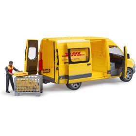Resim My Reality Fashion Bruder Mb Sprinter Dhl Kamyonu + Sürücüsü BR02671 