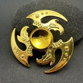 Resim 1 Adet Altın Alaşımlı Fidget Spinner - Detaylı Tasarım ve Pürüzsüz Rulmanlar, Dayanıklı EDC Rahatlama Oyuncak & Benzersiz Hediye Fikri için Dinlenme, Odaklanma & Zihin Açıklığı, Şık Alet, Yüksek Yoğunluklu Malzeme 