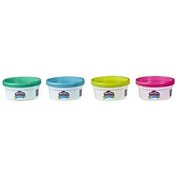 Resim Play-Doh Elastik 4lü Hamur (Pembe-Yeşil-Sarı-Mavi) E9864 