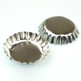 Resim Paslanmaz Çelik Metal Kek Kalıbı - 6 Adet Çok Renkli 