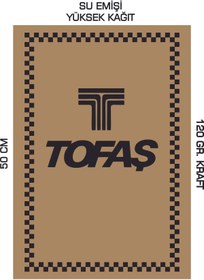 Resim duha trend 35x50 120 Gr. Kraft Kağıt Oto Paspası Tofaş Dikey 100 Adet 