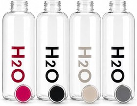 Resim Orret Home 1000 ml Renkli Kapaklı Borosilikat Cam Matara - Sızdırmaz Çevirmeli Vakumlu Kapaklı Suluk,BPA İçermez, Isıya Dayanıklı, Geniş Ağızlı, Şık ve Dayanıklı Cam Su Şişesi (Beyaz) 