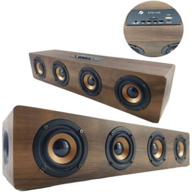 Resim HD PAZAR Kts 1108 Ahşap Özel Seri Bluetooth Spaker 
