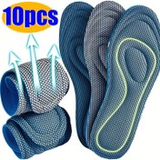 Resim 10 adet Unisex Hafıza Köpüğü Tabanlık - Hedefli Ayak Desteği, Katı Konfor Pedleri, Kokusuz Erkekler ve Kadınlar için, Koşu Ayakkabısı Desteği | Nefes Alabilen Tabanlıklar | Rahat Ayakkabılar 