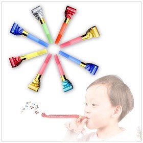 Resim Parti Düdük Kaynana Dili, Çok Renkli - 8 Adet 