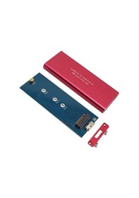 Resim Wozlo M.2 NGFF to USB 3.0 SSD SATA HDD Aliminyum Harddisk Kutusu Kırmızı 