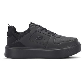 Resim Slazenger LONDON I Kadın Siyah / Siyah Günlük Spor Ayakkabısı 