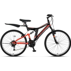 Resim Ümit 2429 Blackmount V 21 Vites 24" J Dağ Bisikleti Turuncu-siyah - Suspansiyonlu Turuncu-siyah 