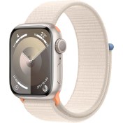 Resim Apple Watch Seri 9 Gps 41MM Yıldız Işığı Alüminyum Kasa Spor Loop MR8V3TU/A 