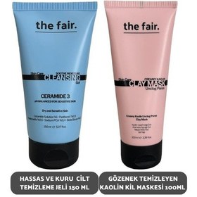 Resim The Fair Hassas ve Kuru Ciltler için Temizleme Jeli 150 ML + Kaolin Kil Makesi 100 ML 