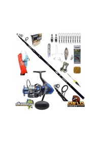 Resim Safina Sw-x Snw-8000a Oslo Carp-x 390cm 3,5lbs Profesyonel Surf Sazan Kıyı Olta Takımı Seti 