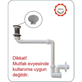 Resim Dallmer Yer Kazandıran Lavabo Sifonu 137 - Taşma Deliksiz,Lavabo Dolabında ve Çekmecesinde,Lavabo Altında Duvara Bitişik Montajlı Koku Önleyici S Sistemi,Kolay Temizlenir Giderli, Ayarlanabilir Borulu 