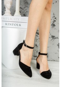 Resim Muggo W708 Garantili Kadın Klasik Günlük Tarz Şık Ve Rahat Topuklu Ayakkabı 001 