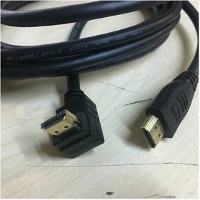 Resim 3 Metre HDMi L Kablo 90 Derece HDMi Dirsek HDMi 