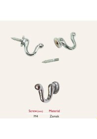 Resim Gürçayhırdavat Dekoratif Kanca Askı (4 Adet) 