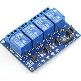 Resim Güvenrob Röle Modülü 4 Road/Kanal 5V (Işıklı) 