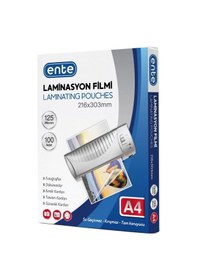 Resim Ente Laminasyon Filmi A4 125mic 100lü 