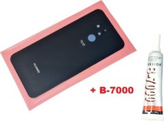 Resim Huawei Mate 20 Lite Arka Kapak ( LENSLİ CAM ) (B-7000) SİYAH Tkgz