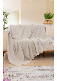 Resim Tabu Home Dokuma Cozy Comfort Gri Koltuk Örtüsü 