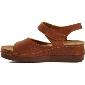Resim Ayakmod 07-109 Rr Taba Kadın Dolgu Topuk Sandalet 001 