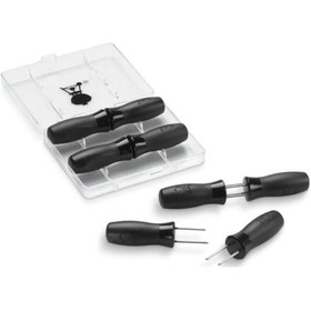 Resim Weber 6489 Corn Holder Set Mısır Saplama Seti Paslanmaz Çelik 8 Parça Interlock Depolama Kutulu -29 