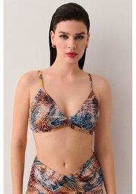 Resim Suwen Freya Üçgen Bikini Üst Sb25315984984 Etnik Desenli 