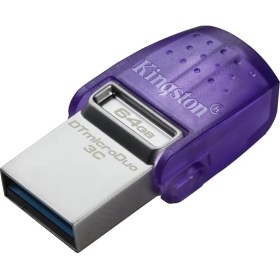Resim Datatraveler Microduo 3c 64GB Usb-C ve Usb-A Flash Sürücü | 200 Mb/s'ye Varan Hızlar | USB 3.2 Gen 1 | Duo Konnektör | DTDUO3CG3/64GB 