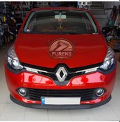 Resim Renault Clio 4 2012-2020 Uyumlu H Lip Esnek Ön Lip 2 Parça Karlık Ön Ek Tampon Altı Dill 