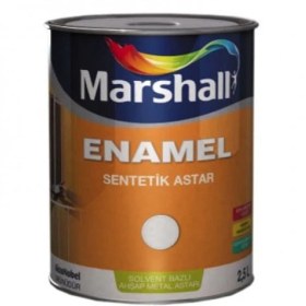 Resim Marshall Enamel Sentetik Astar 2,5 Lt Beyaz 