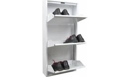 Resim Kasataş 3 Lü Metal Ayakkabılık Binalarda Daire Önü Için 1035015CM 10K 