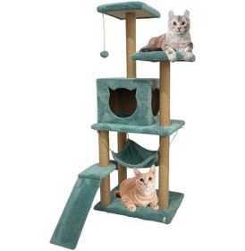 Resim Nursoft Kedi Tırmalama Platformlu 135 CM 