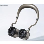 Resim Boyun Fanı, Taşınabilir Fan, Usb Fan, Taşınabilir Boyun Fanı Askılı Boyun F Kahverengi, 