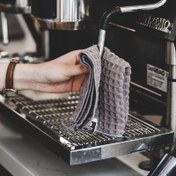 Resim Kahve Makinesi İçin 1 adet/3 adet Tüy Tutmayan Barista Havlusu, Süt ve Dökülmeler İçin Emici ve Dayanıklı Temizlik Bezi, Küçük Kare Havlu 
