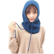 Resim Kadın Balaklava Kapşonlu Şapka Kış Kaşmir Örgü Şapkalar Kayak Maskesi Kayak Şapkası Açık Hava Gök Mavisi Diğer 