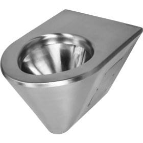 Resim Normo Paslanmaz Çelik Engelli Asma Klozet Taharet Çubuklu Klozet Kapaksız Bas Butonlu 370x700x350mm (NRC-6037-PBXT) 