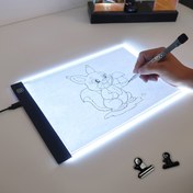Resim Ayarlanabilir Parlaklık LED Çizim Tahtası - Sanat Projeleri için 3 Seviyeli Karartılabilir Işık Ped, A5/A4/A3 Boyutları, Noel Halloween Şükran Günü Hediyeleri için Mükemmel, Çizim Tahtası Çizim, Sanat Projeleri için En İyi, Noel için En İyi, Şükran Günü için Mükemmel 