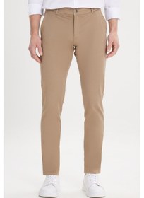 Resim Ac&Co / Altınyıldız Classics Slim Fit Dar Kesim Pamuklu Esnek Chino Erkek Pantolon - Camel 
