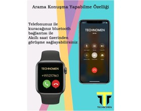 Resim Özbience Akıllı Saat ve Kablosuz Kulaklık Beyaz Set, Şık ve Fonksiyonel Tasarım 