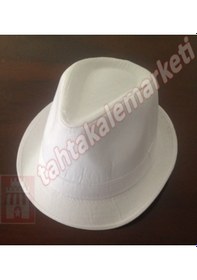 Resim Michael Jackson Model Fötr Şapka Çocuk Boy Parti Şapkası 