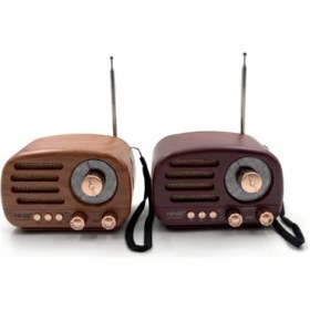 Resim Ahşap Retro Radyo 