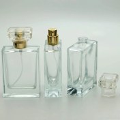 Resim Parfüm ve Kolonya Şişesi 50 ml 5 Adet (APARAT İLE KAPATILIR) Dolgulu Özel Kolay Kapama Cam Şişe 